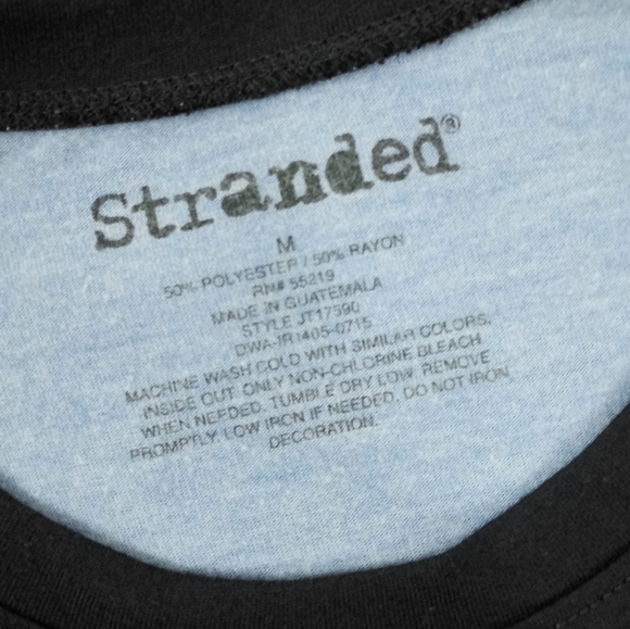 Stranded Blue & Navy "LA" Long Sleeve Tee Shirt - Picture 5 of 5